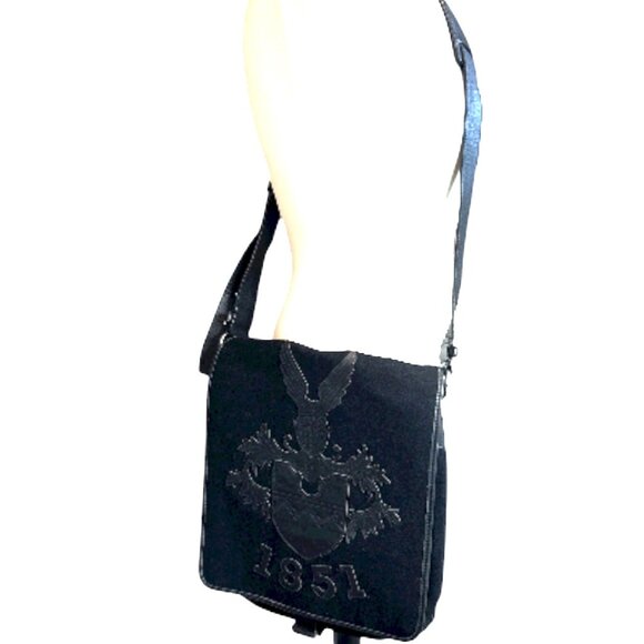 Bally 1851 Crossbody Sling Messenger Bag w/ Silver Tag - Picture 2 of 16